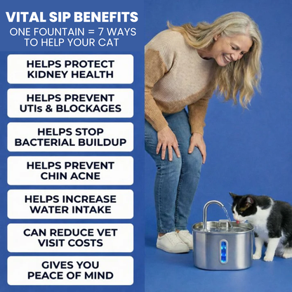 VitalSip Cat Water Fountain