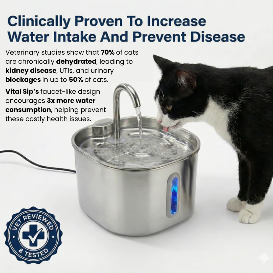 VitalSip Cat Water Fountain