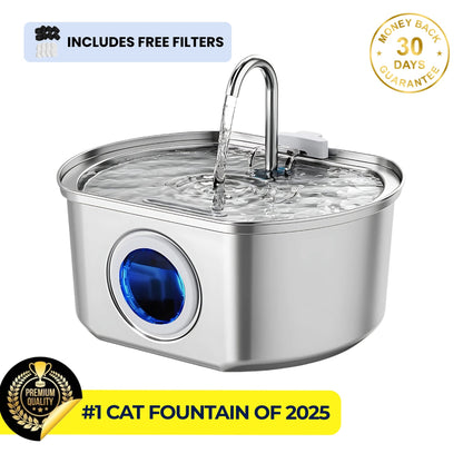 VitalSip Stainless Steel Water Fountain