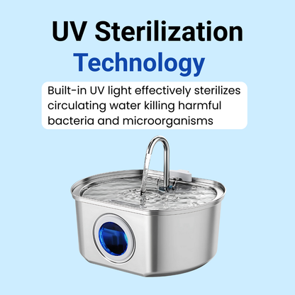 VitalSip Stainless Steel Water Fountain