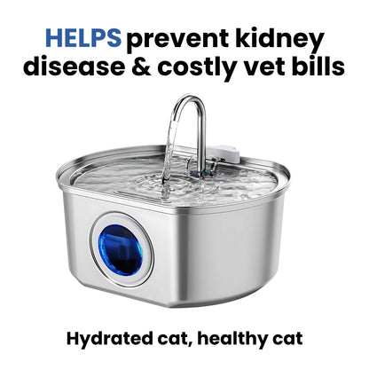 VitalSip Stainless Steel Water Fountain